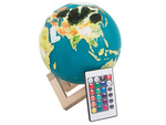 3d rgb globe naktinė lemputė su nuotolinio valdymo pultu, 20 liesimo režimų vaikams