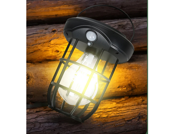Saules lampa ar krēslas kustības sensoru 3 režīmi 3 led 1800lm ūdensizturīgs