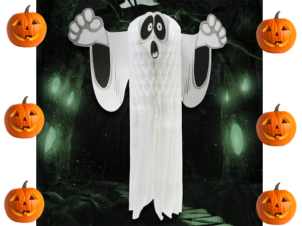 Gespenst papieranhänger halloween gespenst 3d gefaltetes papier dekoration