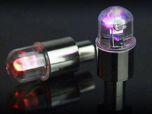 Luminous valves colours with light sensor