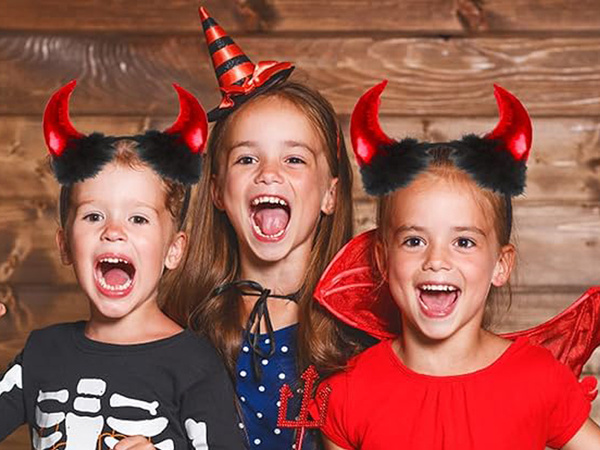 Čelenka diabolské rohy halloween karneval