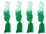 Synthetic hair for colour ombre braids