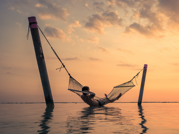 Hamaca de jardín red de cuerda travesaños de madera boho trenzado blanco