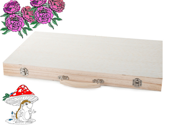 Coffret de peinture en bois 180