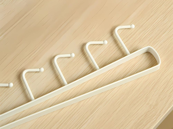 Cocina colgador metal blanco 6 ganchos para utensilios ganchos