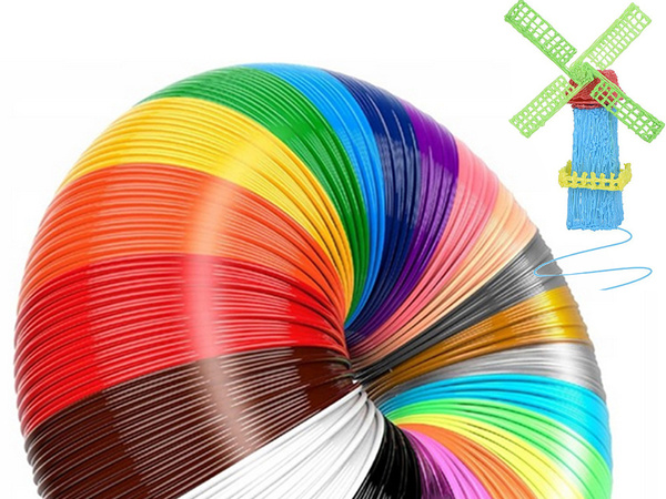 3d pla filament 20 x 20 m 400 metres colour packs kit