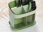 Organiser drip tray for cutlery dryer stand for the kitchen with drain 4 compartments