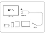 КАБЕЛЬ USB-C HDMI ПЕРЕХОДНИК АДАПТЕР ХАБ USB ТИП C К HDMI 4K 180 см