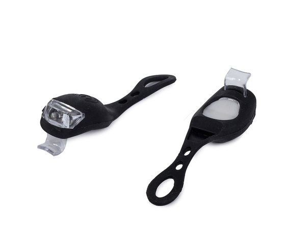 Feu de velo 2 led feu avant 2pcs silicone water resistant