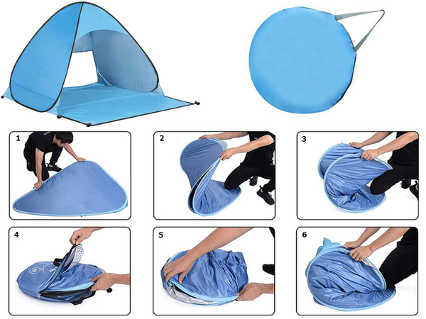 Plaja cort auto pliabil uv protector sac de familie set