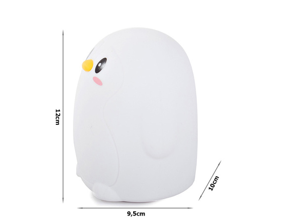 Children's night light led penguin rgb touch usb