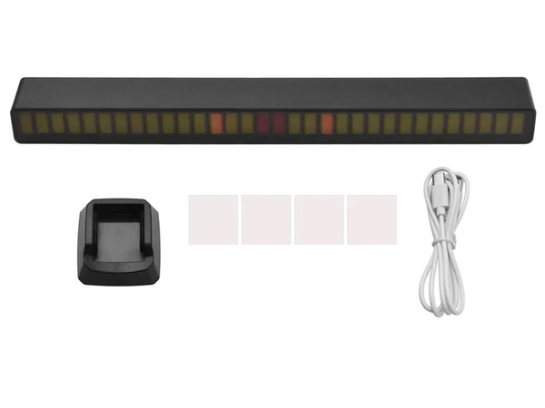 USB VODIL ZVOK ODZIV VEČBARVNI NEON RGB BATERIJE