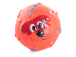 Dog toy squeaky chew ball colour rubber