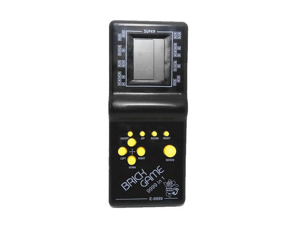 Elektroniskā tetris spēle retro kabatas konsole