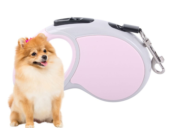 Laisse automatique 5m pour chien jusqu'à 15kg avec cadenas strong long