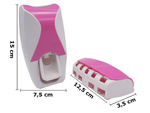 Toothpaste dispenser non-contact handle