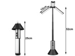 Tourist light camping torch multifunctional telescopic led tent