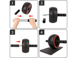 Roller do ćwiczeń mięśni kółko roller koło + mata