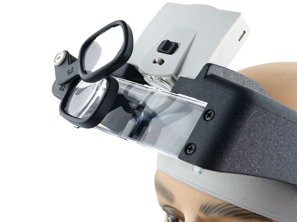 Priekšējais lukturis 2 led precision glasses 1.5x 17x