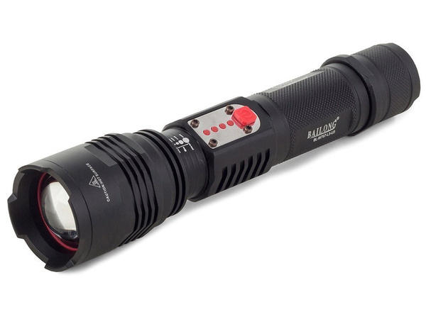 Taktická svítilna bailong cree led usb xml-l t6