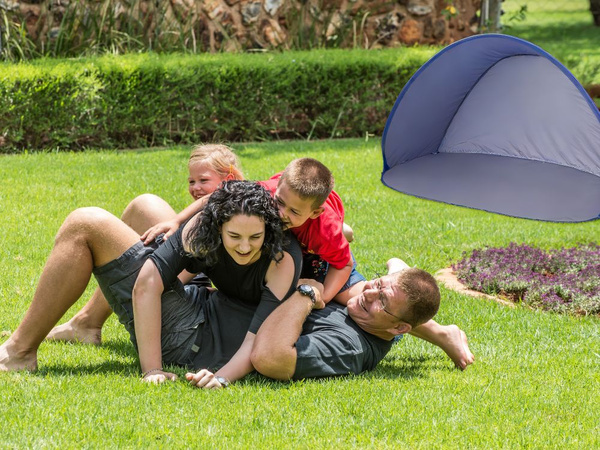 Velký plážový stan samoskládací zahradní clona uv