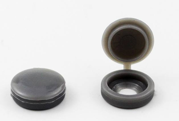 CAPUCHONS POUR VIS 100 PCS GRIS FONCÉ (400)