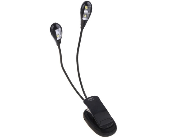 Lampe de bureau a clip led ecole lecture flexible double clip