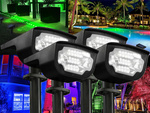 Solar garden lamp driven led lamp colours