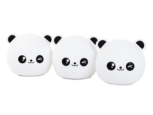 Luz nocturna led infantil rgb panda touch