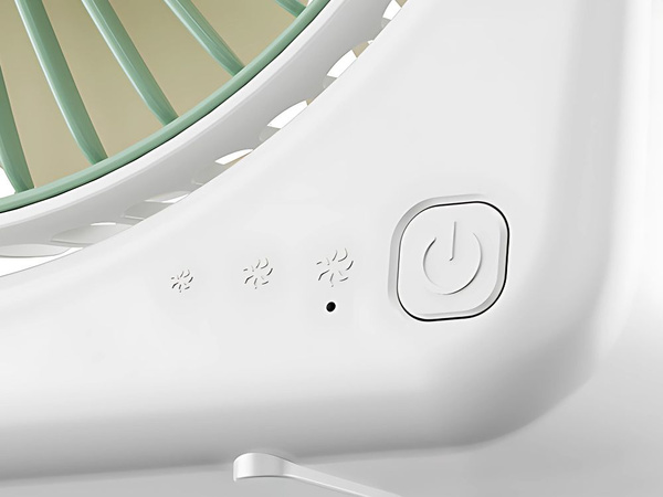 Stolní ventilátor bezdrátový usb tichý dobíjecí 3 režimy