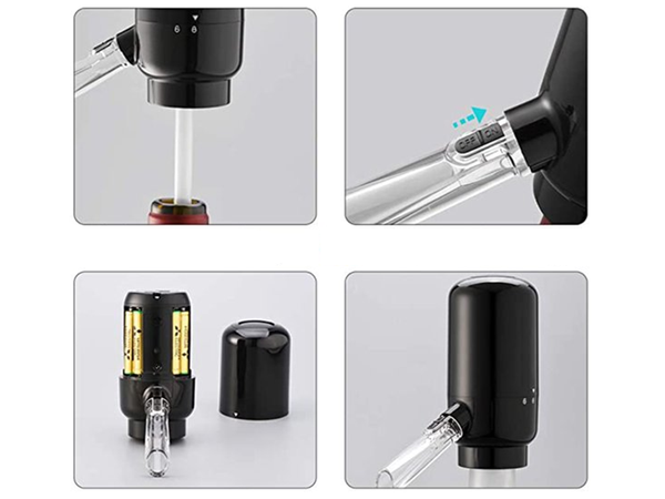 Distributeur de vin électrique pompe à entonnoir led liquide