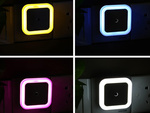 Luz nocturna de contacto sensor crepuscular luz nocturna led enchufable