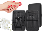 Zestaw do paznokci przybornik manicure pedicure etui cążki 18 elementów