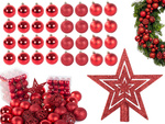Christmas tree tops 6/4/3 cm kit 100 pieces