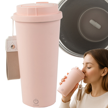 350 ml samomiešací kopec z ocele pre studené a horúce nápoje usb šnúrka