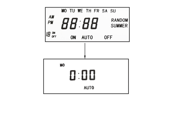 Timer on-off switch lcd digital