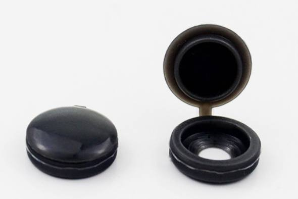 CAPUCHONS POUR VIS 100 PCS NOIR (400)