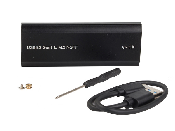 Hdd adaptér box m.2 sata ngff usb 3.1 usb typ-c 2230-2280mm