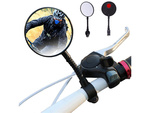 Bicycle rear-view mirror with reflector