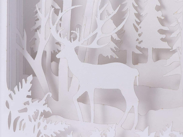 Papierové výrezy nočné svetlo 3d usb