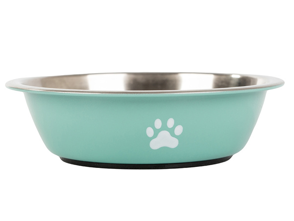 Dog cat food water bowl metal anti-slip pot large 250ml