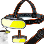 Cob stirnlampe wiederaufladbare stirnlampe usb-c 4 modi