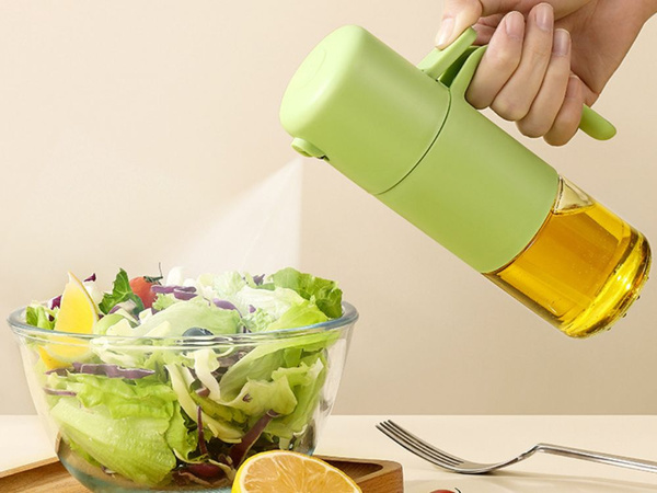 Olej, olivový olej a ocot v spreji, 210 ml sklenená fľaša so sprejom