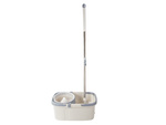 Rotary mop 360 spin turbo bucket set microfibre pad