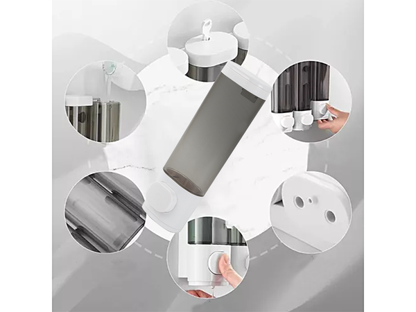 Dispensador de jabón gel líquido champú dispensador de pared 300ml colgante