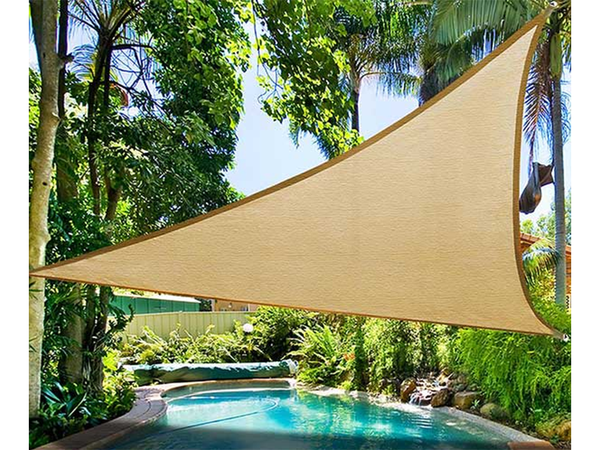 3x3x3 m vandeniui atsparus sodo skėčių nuo saulės trikampis