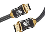 Câble video hdmi 2.1 ultra high speed 8k 60hz 4k 120hz hq gold 2m