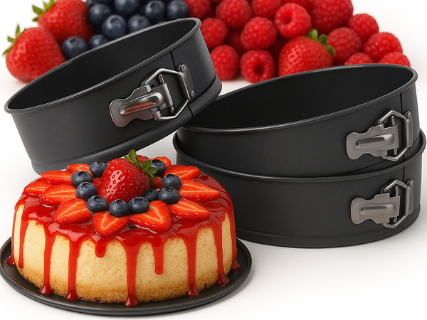 Molde para tortas bandeja para hornear tortas molde 24 26 28 3 unidades redondo