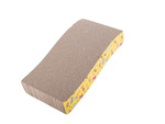 Cardboard cat scratcher horizontal wave catnip