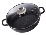 Topf kochtopf mit deckel 5,7l induktion aroma